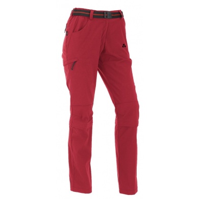 Maul Wandhose Trail Zipp Off (funktionelle Zip-Hose) lang rot Damen